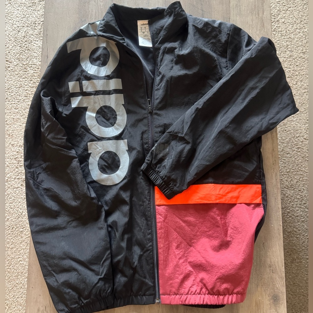 Adidas Big Logo Colorblock Jacket Windbreaker